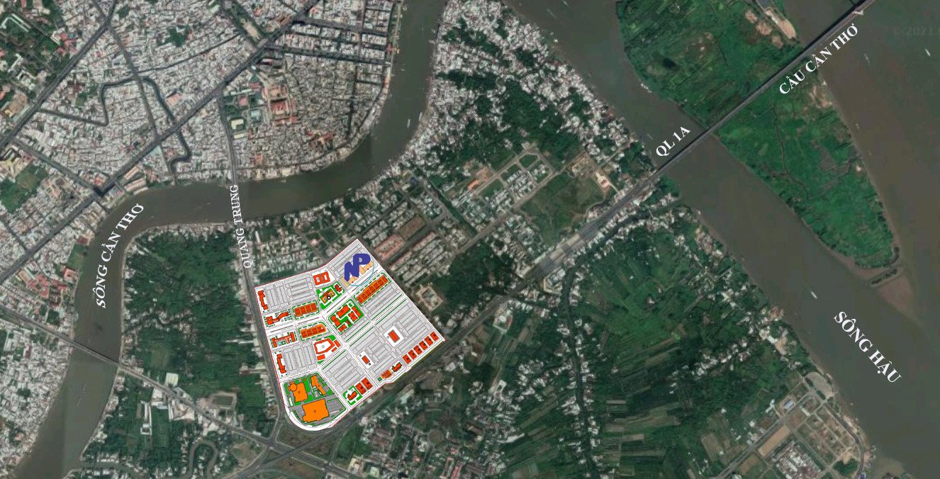 Bản đồ quy hoạch khu dân cư Hưng Phú Cần Thơ